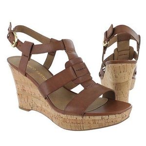 Wedge sandals: brand is “Franco Sarto”